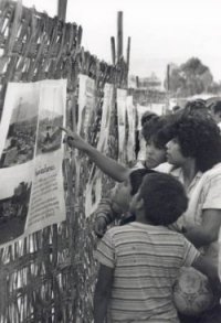 TAFOS exhibit in El Agustino shantytown