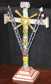 Andean Cross, folk art by Nicario Jimenez